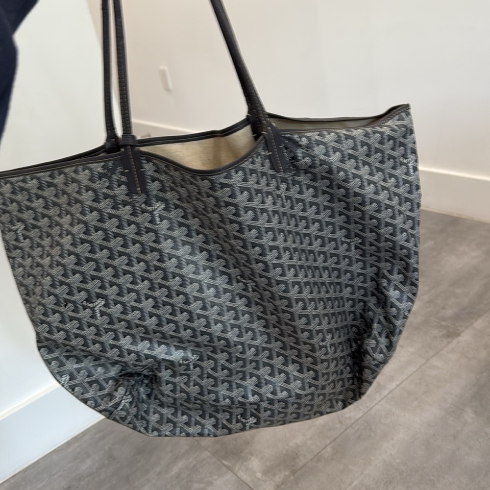 Large blue gray goyard tote